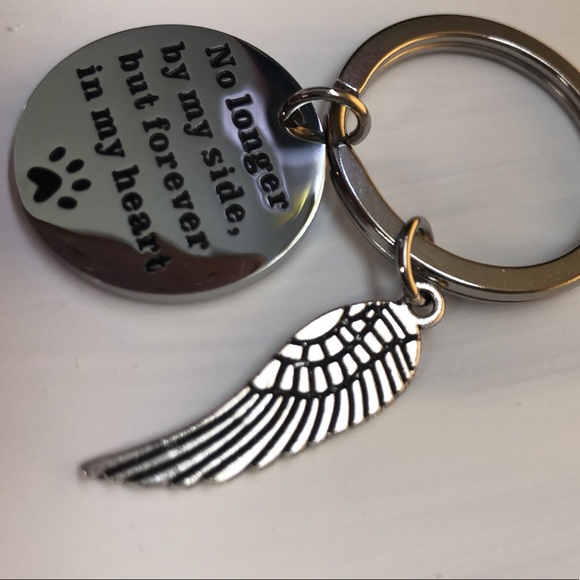 Pet memory Heart ( keychain) stainless steel - Picture 2 of 4